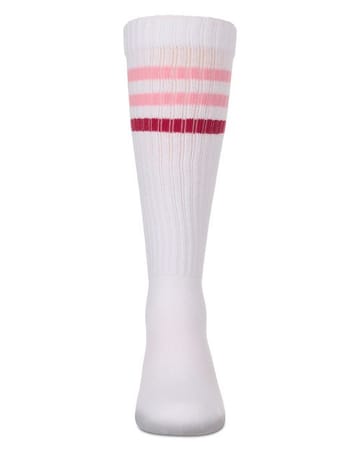 Memoi Two Tone Varsity Stripe Knee