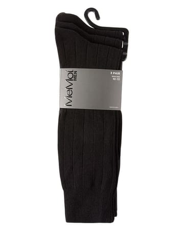 Memoi Wide Ribbed Socks 3pk Men- MM-450