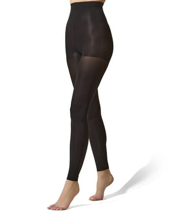 Memoi Completely Opaque Control Top Footless Tights MO-343