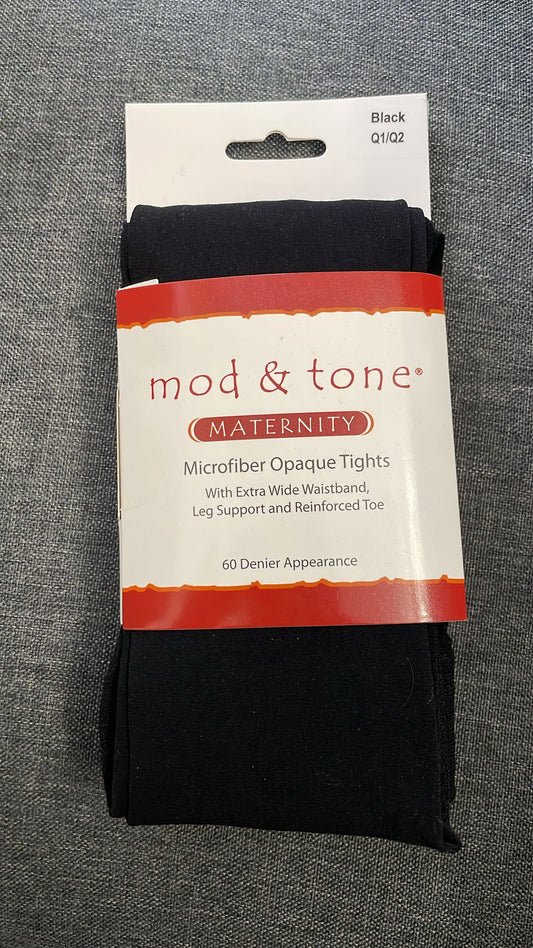 Mod & Tone Microfiber Maternity Tights