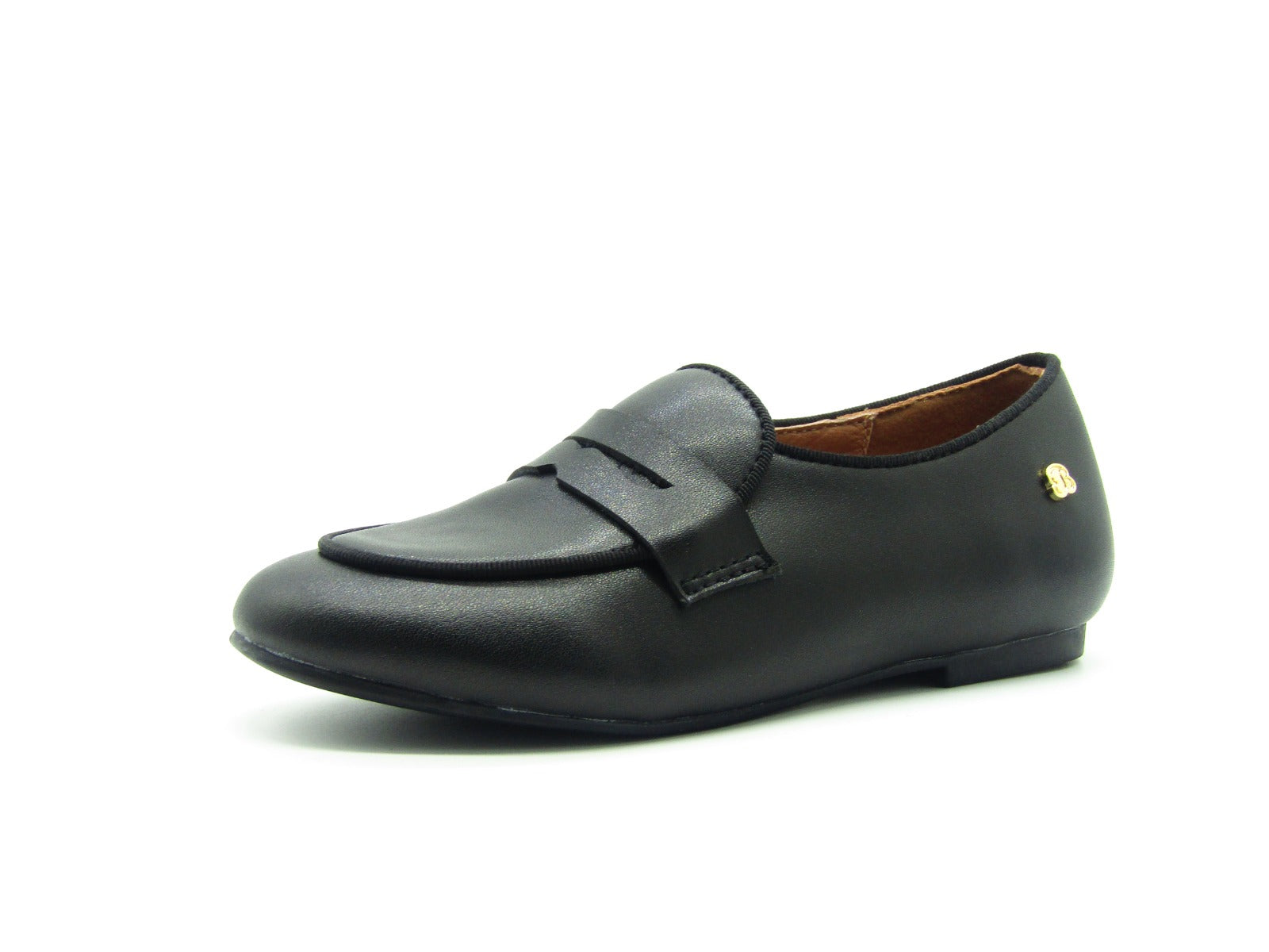 Veneziani Natalie Black Leather Boys Shabbos Shoe