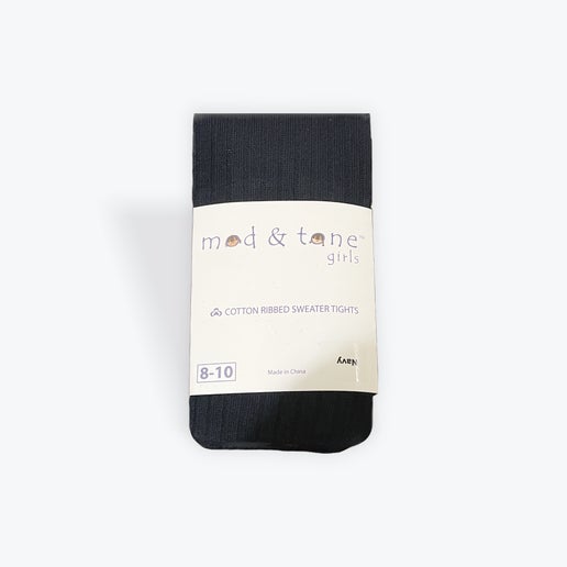 Mod & Tone Ribbed Cotton Sweater Tights