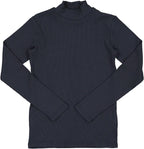 Harti Ribbed Mockneck Long Sleeve Shell - Girls/ Teens