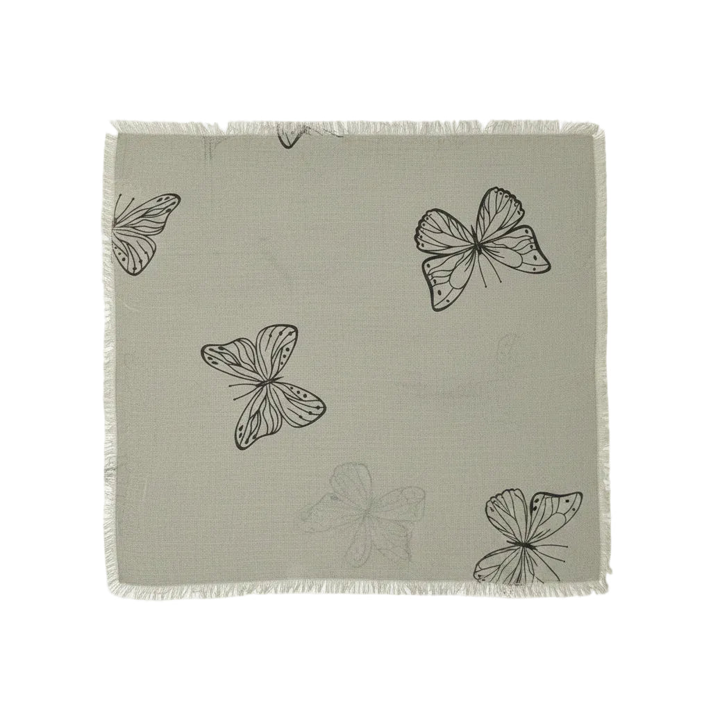 Bamboo Butterfly Square Tichel