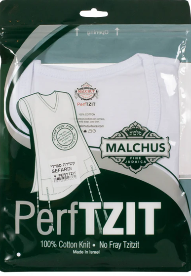 Perf Tzit- Malchus Judaica Undershirt Tzitzis Round Neck