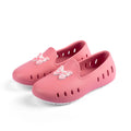 Slingers Cruise Loafers Girls Summer Pink Butterfly Patch