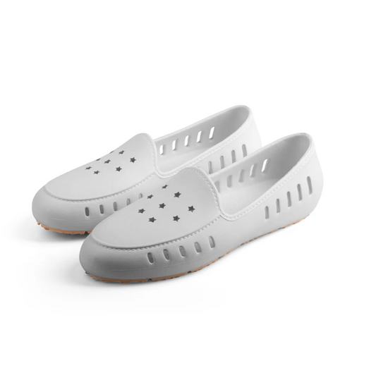 Slingers Cruise Loafer Teens- White Stars