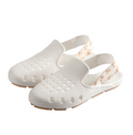 Slingers Mule Slingbacks- White Blossoms