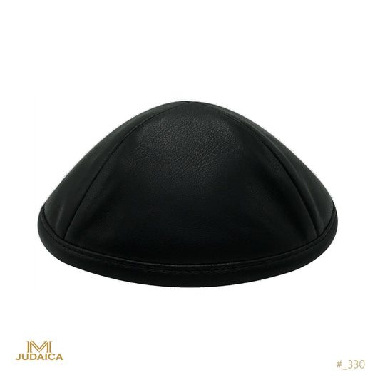 Black Leather Kippa