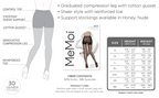 Memoi Energizing Light Support Control Top Pantyhose- 30 Denier- MM-240