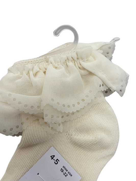 JRP Scallop Lace Anklet- Girls Shabbos Sock