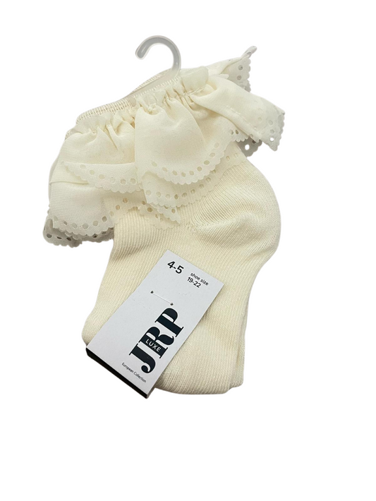JRP Scallop Lace Anklet- Girls Shabbos Sock