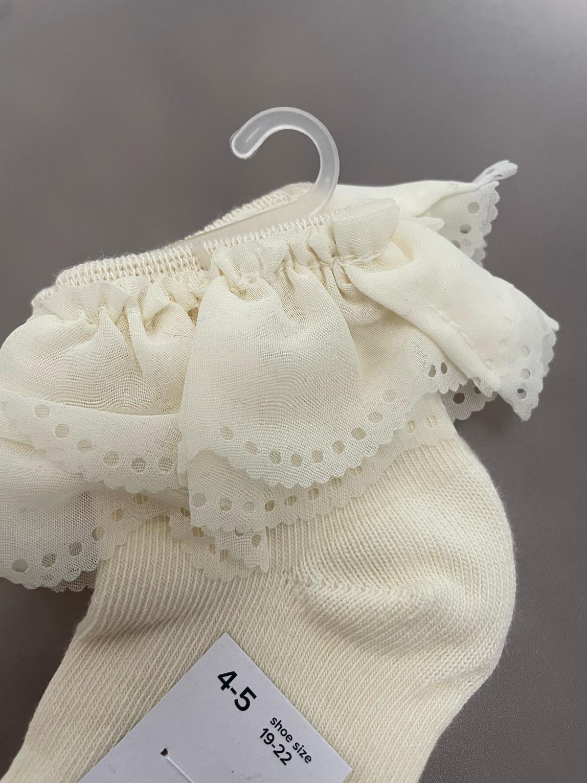 JRP Scallop Lace Anklet- Girls Shabbos Sock