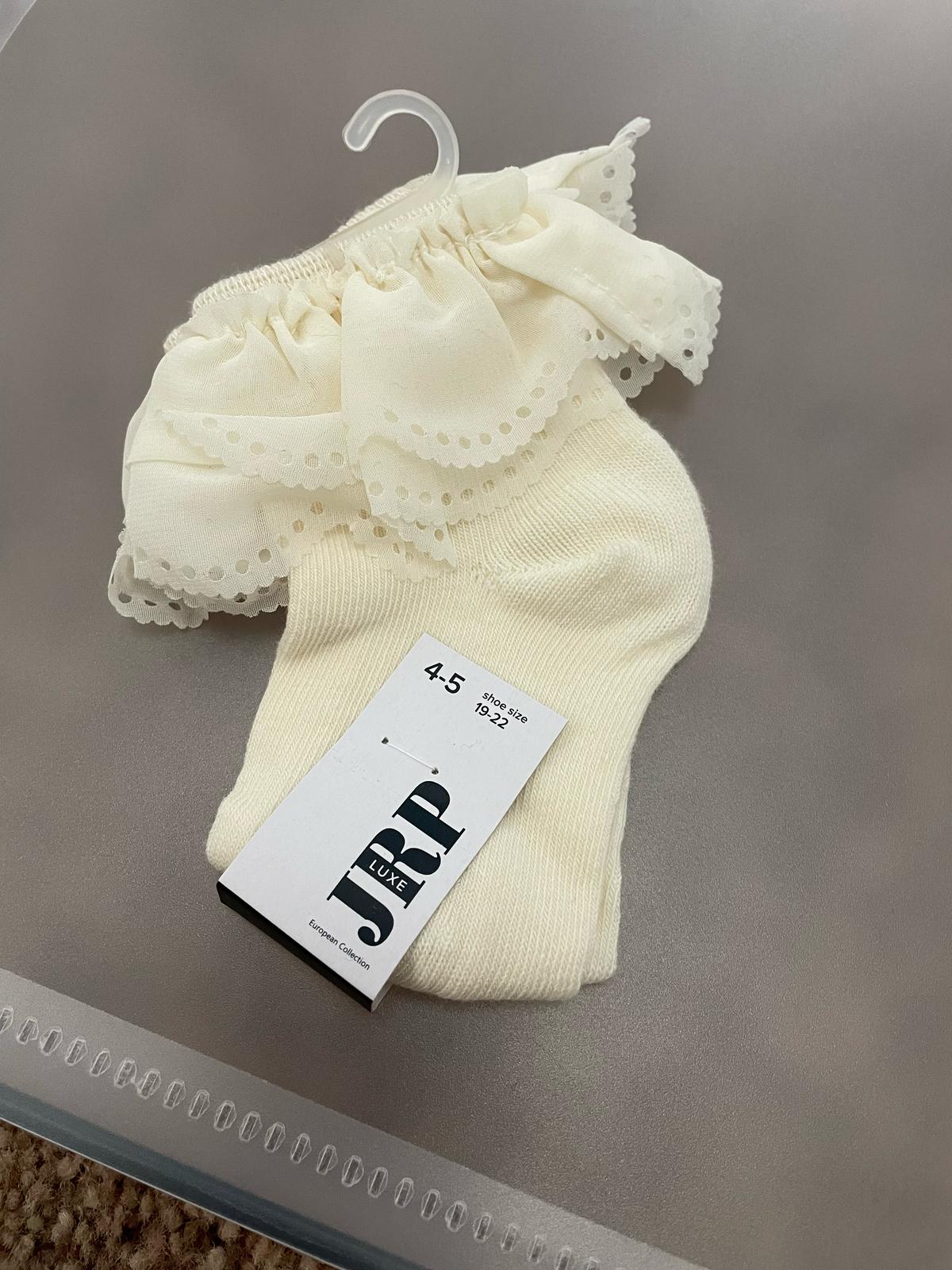 JRP Scallop Lace Anklet- Girls Shabbos Sock
