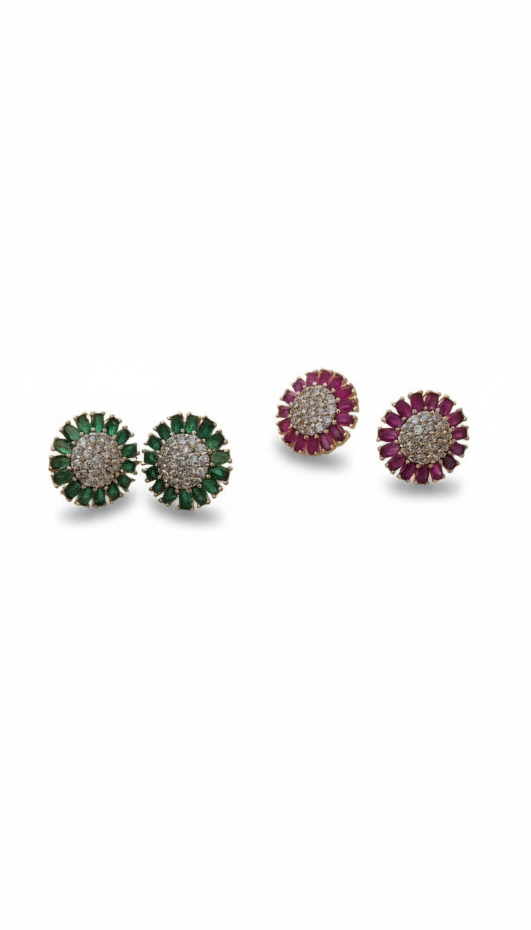Petal Crystal Studs