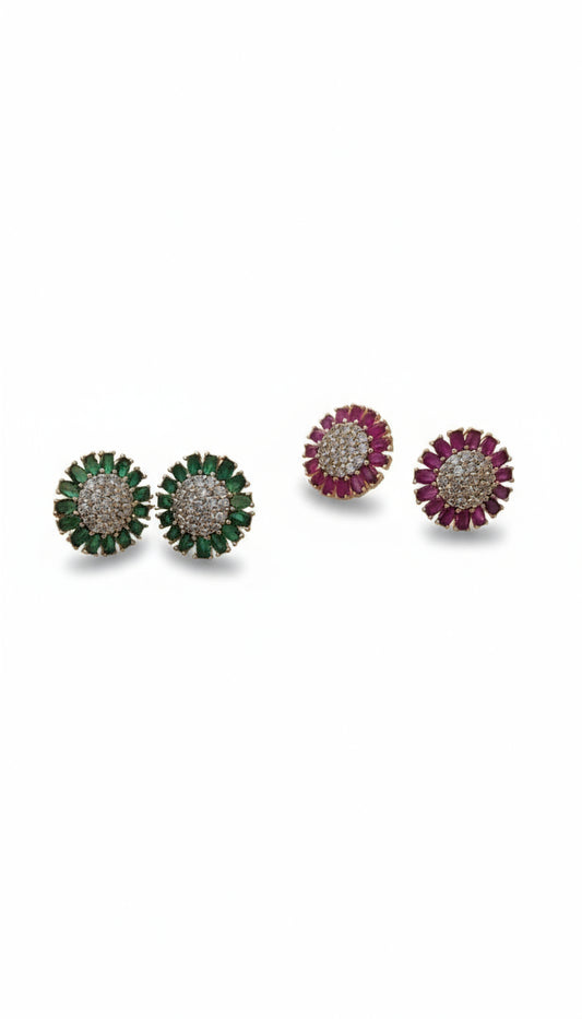 Petal Crystal Studs