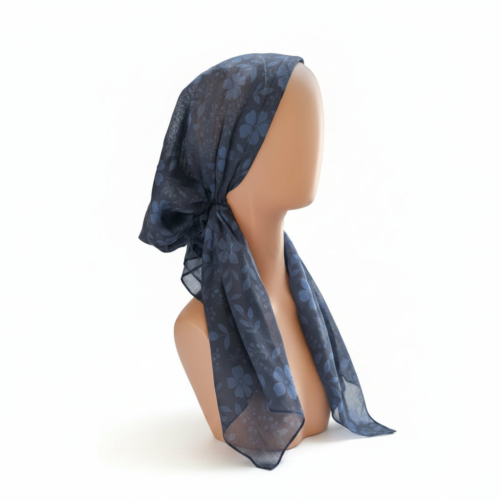 TH Lightweight Floral Petals Pre-Tied Tichel