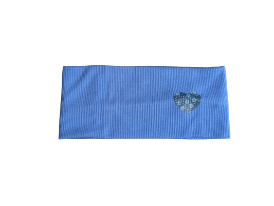 The Patch Ribbed Stretch Band - Blue Flower