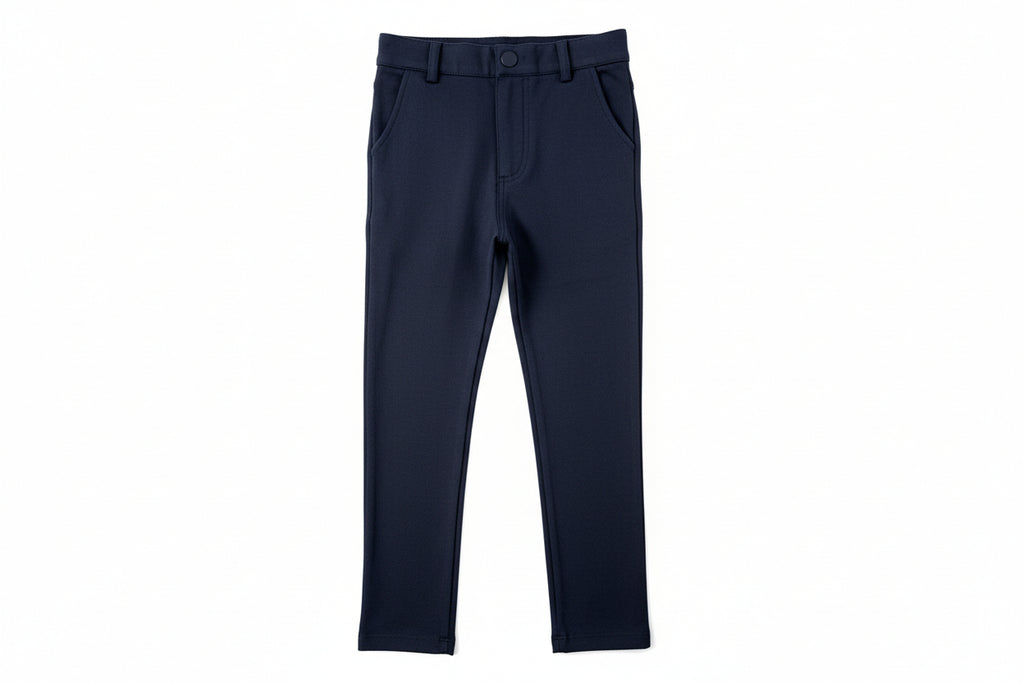Mod & Tone Stretch Ponte Boys Pull On Slim Fit Shabbos Pants