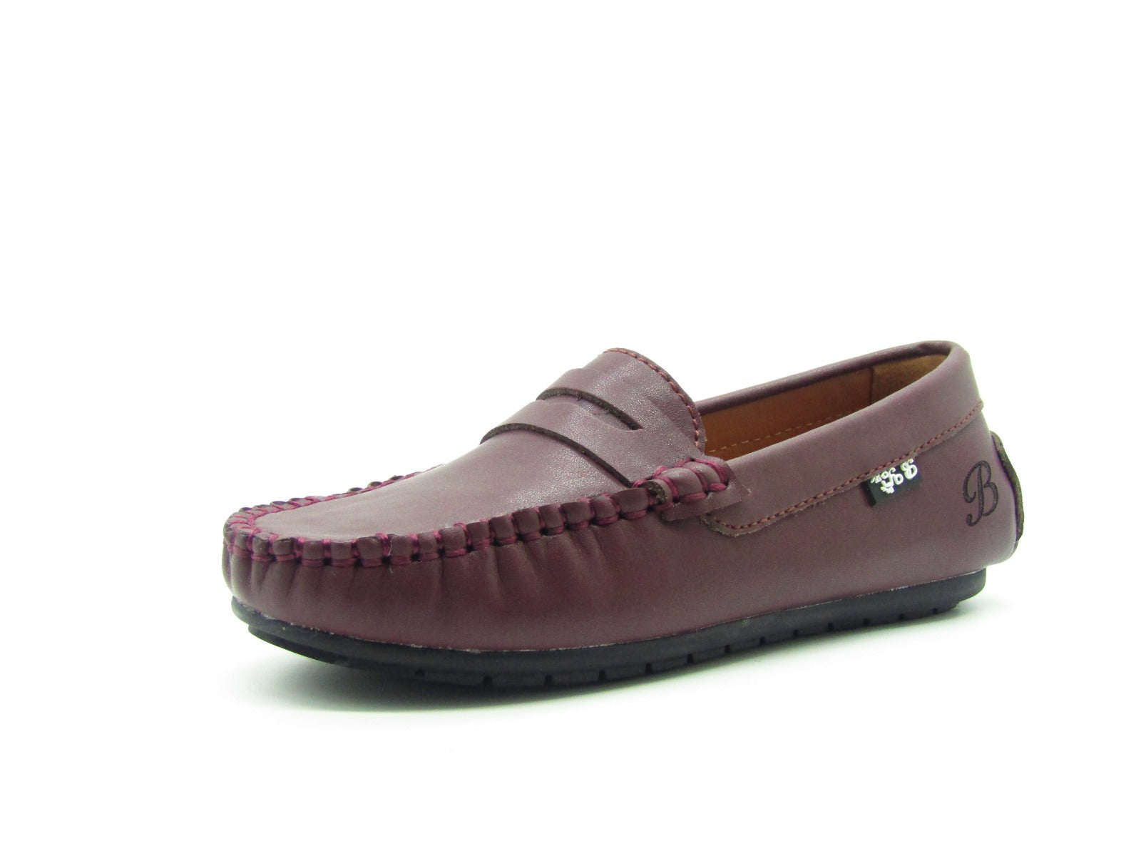 Veneziani Yolande Penny Loafer Burgundy Leather
