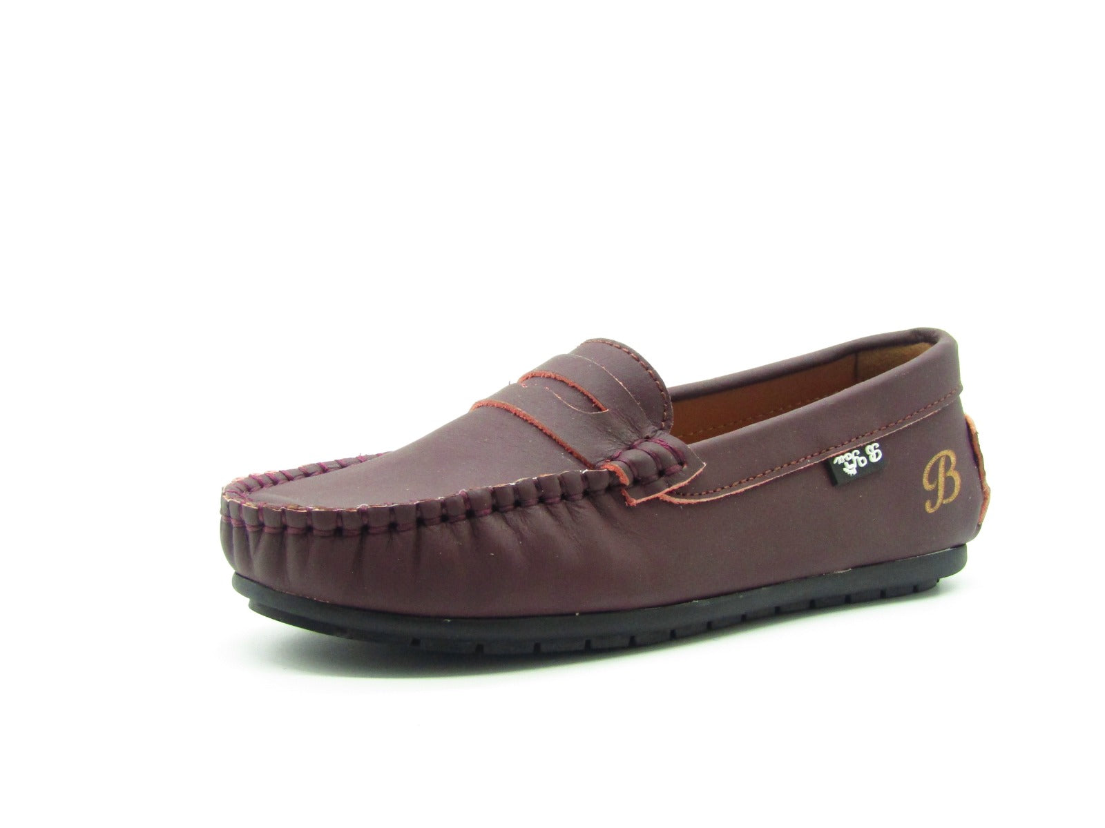 Veneziani Yolande Burgundy Nubuck Penny Loafer