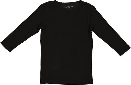 Harti Ribbed 3/4 Sleeve Shell