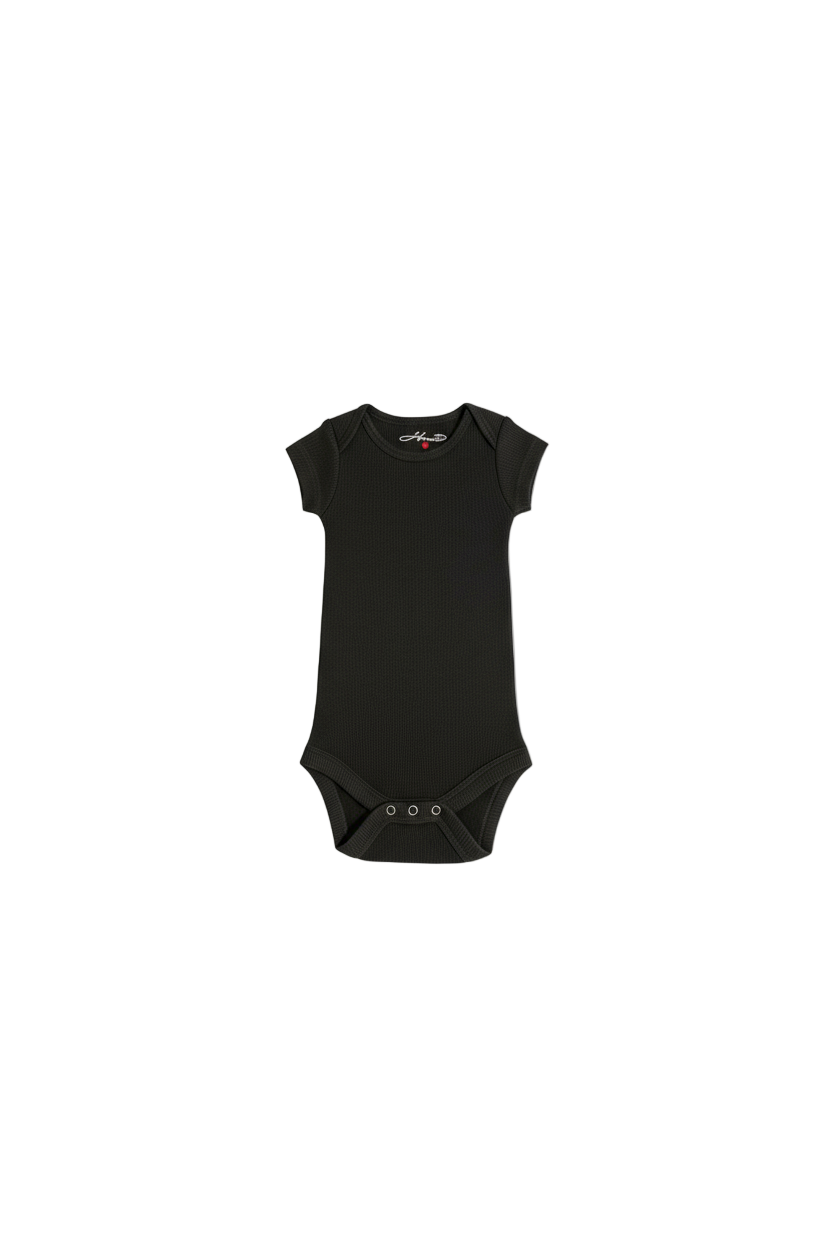 Harti Ribbed Short Sleeve Baby Onesie