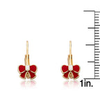 Hypoallergenic Bow Leverback Earrings