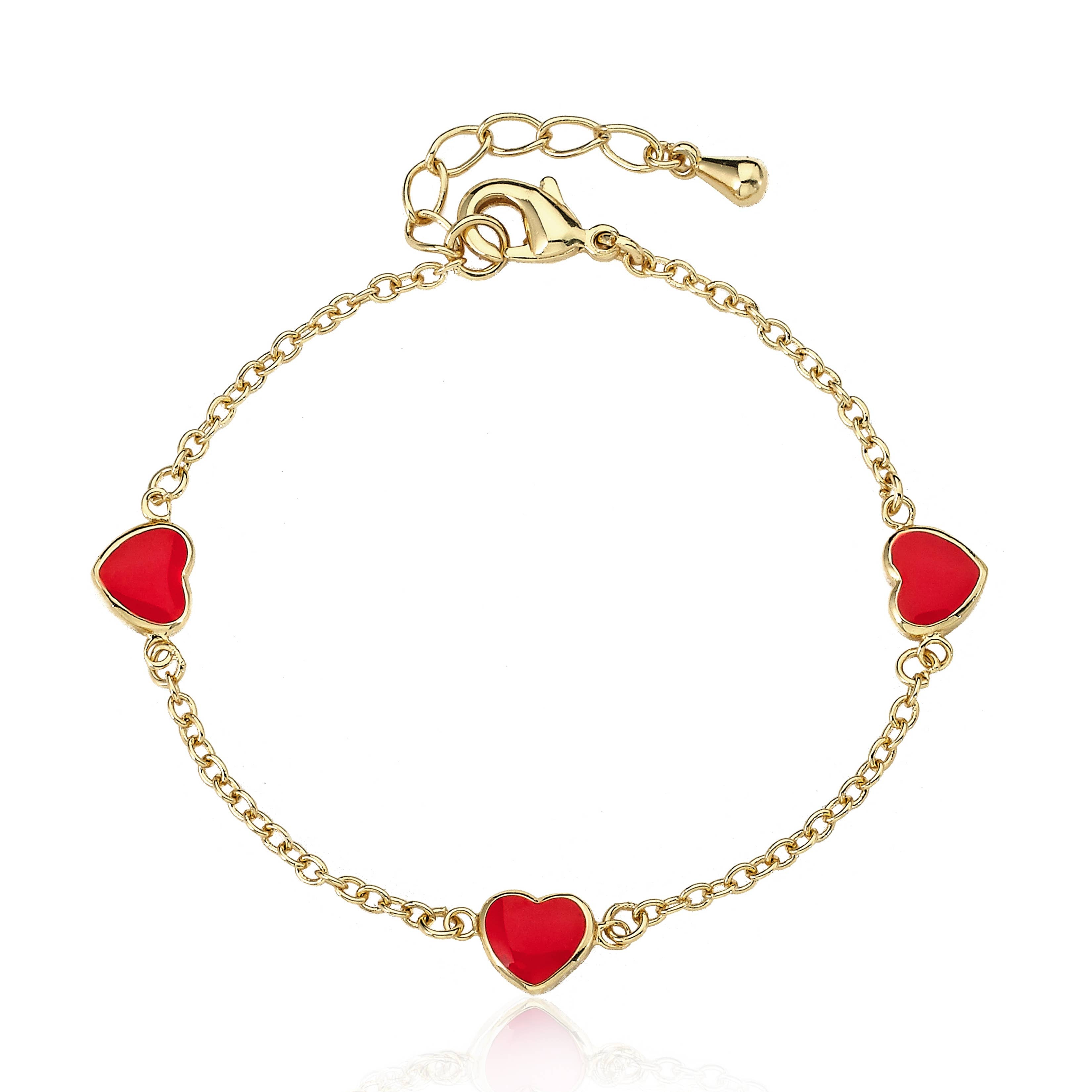 LMTS Enamel Heart Bracelet
