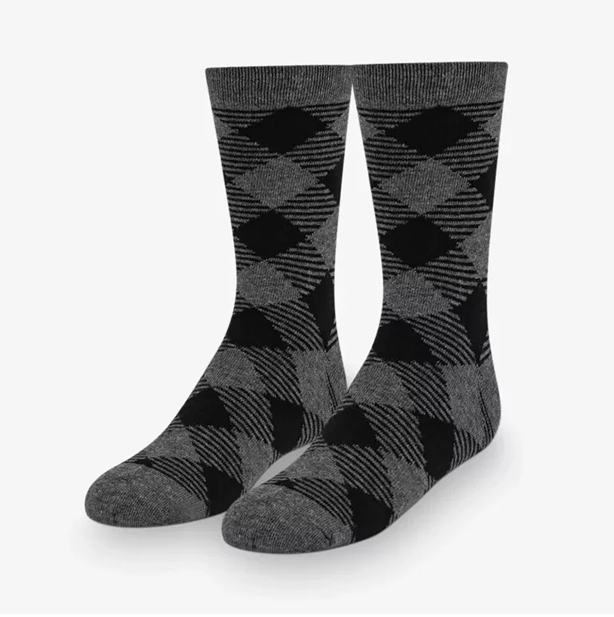 Boys Diamond Checked Socks- 9-11 only