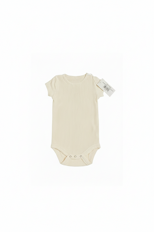 Harti Ribbed Short Sleeve Baby Onesie