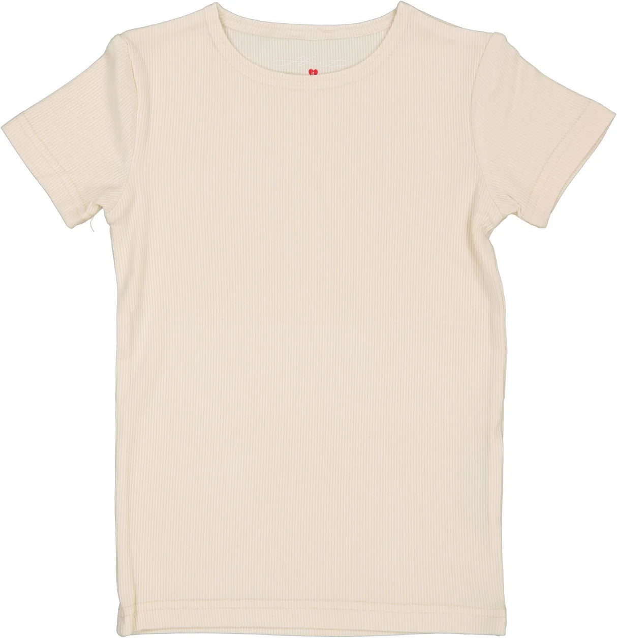 Harti Ribbed Short Sleeve Shell Cream
