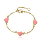 LMTS Enamel Heart Bracelet