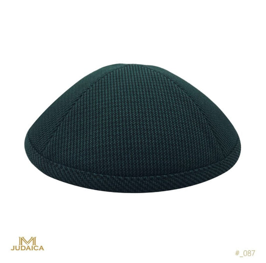Green Mini Houndstooth Kippa- 087