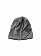 Heart Ladies Ribbed Beanie - With Lining