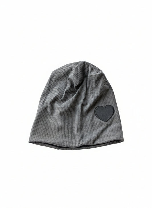 The Patch Ribbed Beanie - With Lining