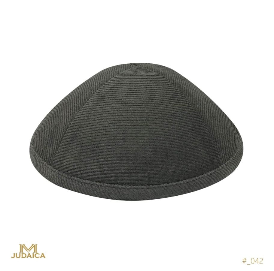 Grey Corduroy Kippa- 042