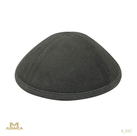 Grey Corduroy Kippa- 042