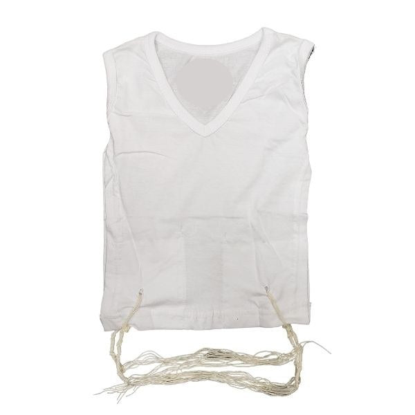 Mefoar Judaica Boys  T- Shirt Undershirt Tzitzis V- Neck