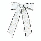 Girls Floral Lace Hairbows With Trim