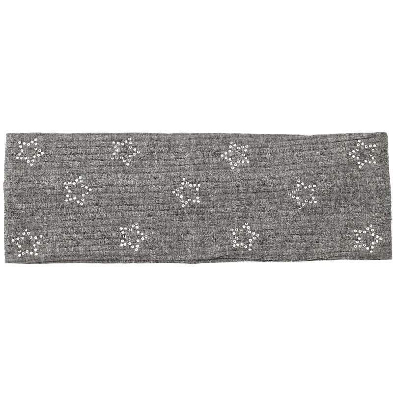 Ribbed silver Star Headband