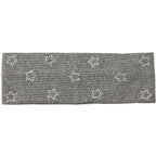 Ribbed silver Star Headband
