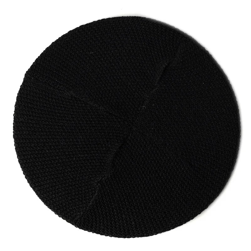 Ligtweight Waffle Knit Beret