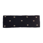 Ribbed Rhinestone Bow Headband