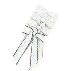 Girls Floral Lace Hairbows With Trim