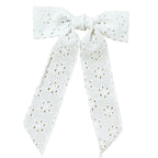 Girls Floral Lace Hairbows With Trim