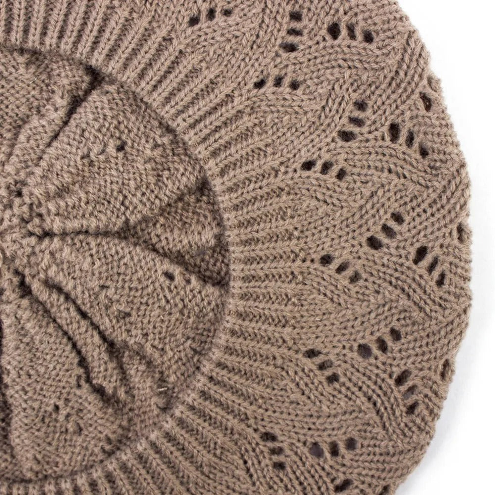 Lightweight Crochet Knitted Beret