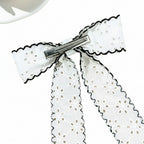 Girls Floral Lace Hairbows With Trim