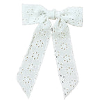 Girls Floral Lace Hairbows With Trim