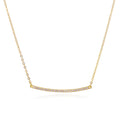 Ladies Pave Bar Necklace